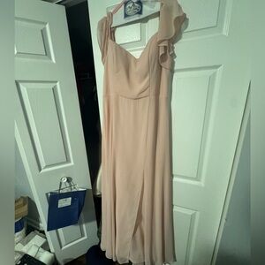 Blush Pink Bridesmaid Dress. Size 16. Brand:Ever Pretty